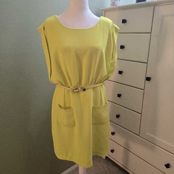 mark. Dresses & Skirts - Mark Women's Bright Yellow-Green Dress